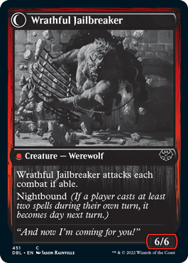 Weary Prisoner // Wrathful Jailbreaker [Innistrad: Double Feature] | Jomio and Rueliete's Cards and Comics