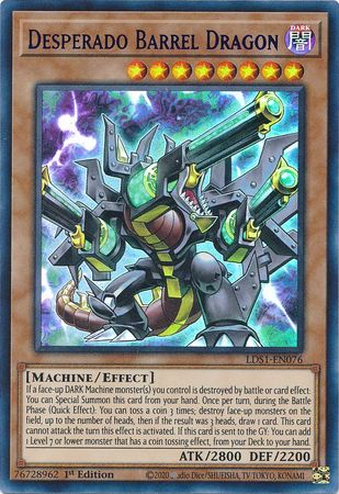 Desperado Barrel Dragon (Purple) [LDS1-EN076] Ultra Rare | Jomio and Rueliete's Cards and Comics