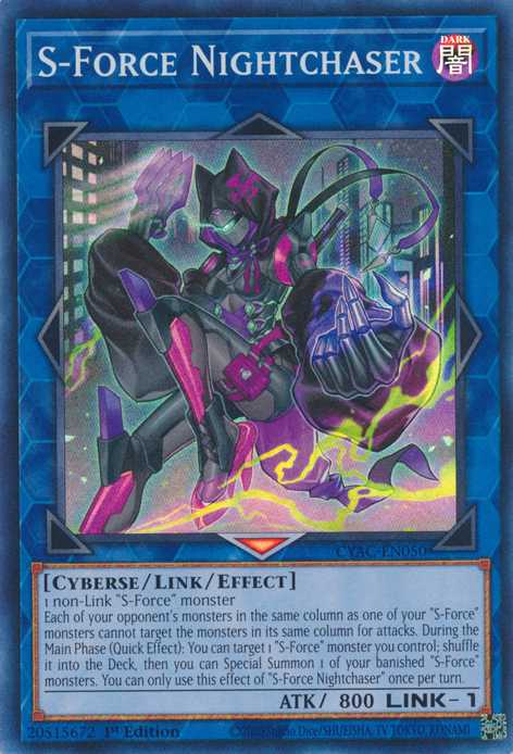 S-Force Nightchaser [CYAC-EN050] Super Rare | Jomio and Rueliete's Cards and Comics