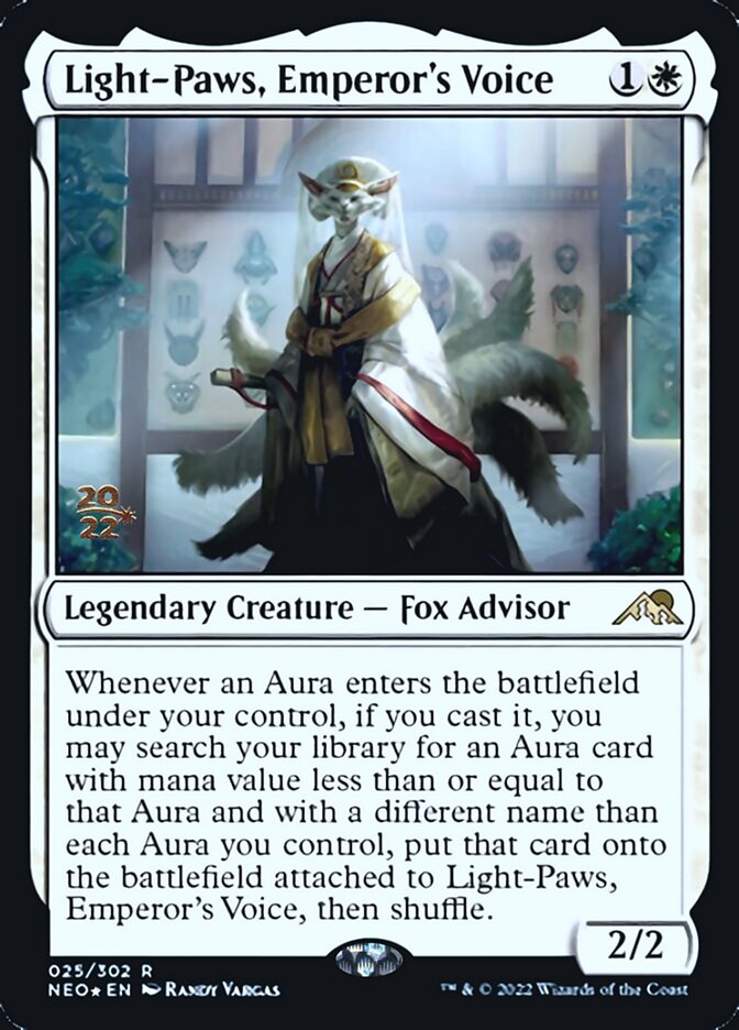 Light-Paws, Emperor's Voice [Kamigawa: Neon Dynasty Prerelease Promos] | Jomio and Rueliete's Cards and Comics
