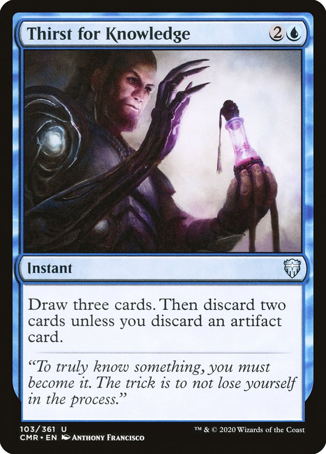 Thirst for Knowledge [Commander Legends] | Jomio and Rueliete's Cards and Comics