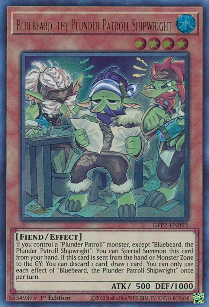 Bluebeard, the Plunder Patroll Shipwright [GFP2-EN093] Ultra Rare | Jomio and Rueliete's Cards and Comics