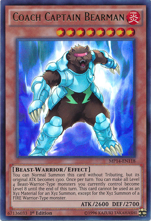 Coach Captain Bearman [MP14-EN118] Ultra Rare | Jomio and Rueliete's Cards and Comics