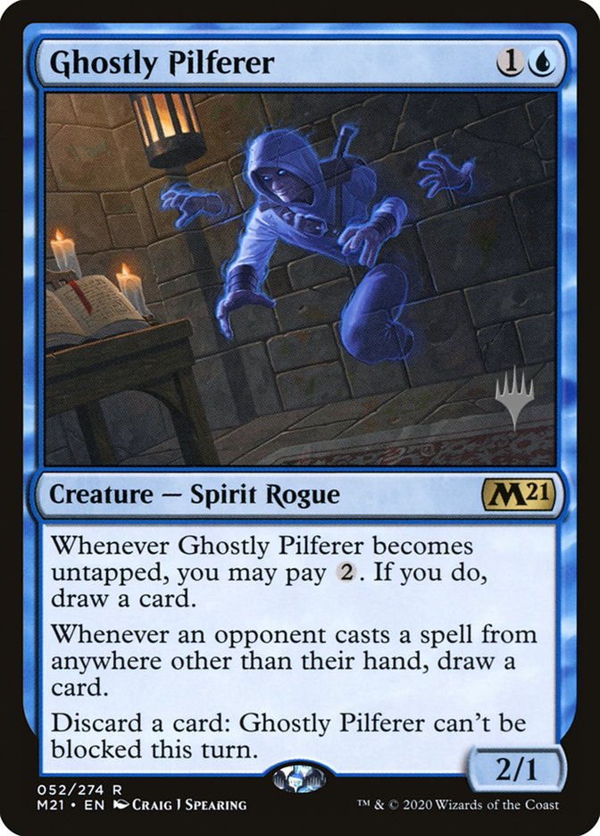 Ghostly Pilferer (Promo Pack) [Core Set 2021 Promos] | Jomio and Rueliete's Cards and Comics