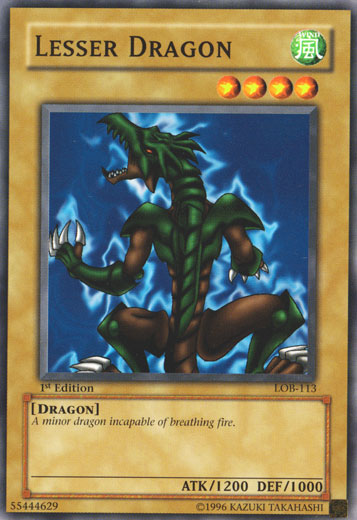 Lesser Dragon [LOB-113] Common | Jomio and Rueliete's Cards and Comics