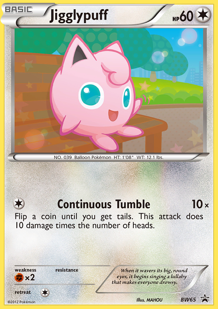 Jigglypuff (BW65) [Black & White: Black Star Promos] | Jomio and Rueliete's Cards and Comics