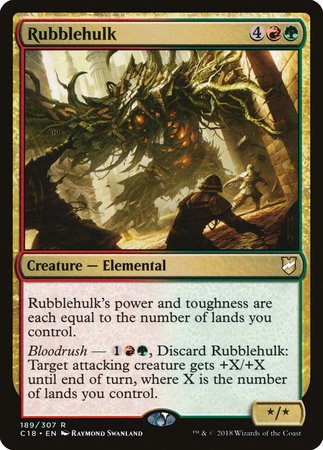 Rubblehulk [Commander 2018] | Jomio and Rueliete's Cards and Comics