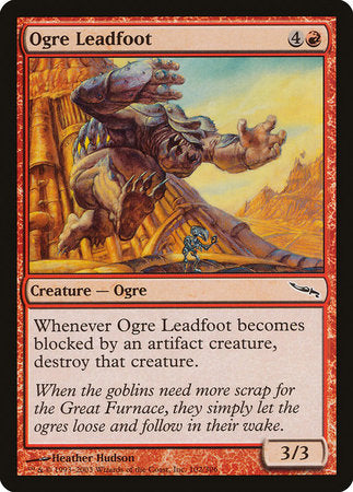 Ogre Leadfoot [Mirrodin] | Jomio and Rueliete's Cards and Comics