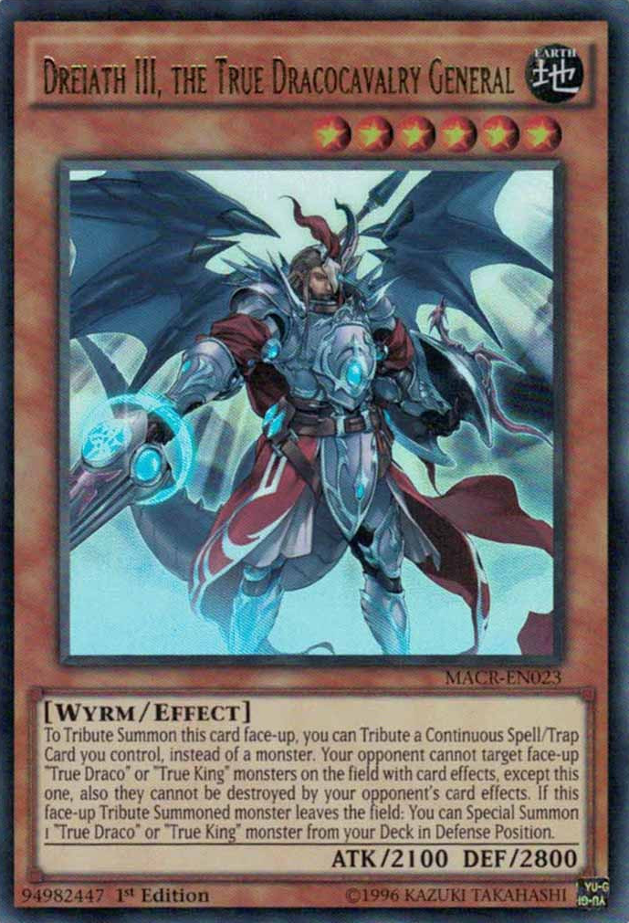 Dreiath III, the True Dracocavalry General [MACR-EN023] Ultra Rare | Jomio and Rueliete's Cards and Comics