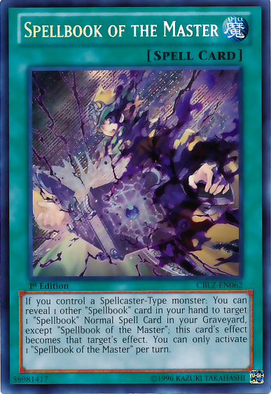 Spellbook of the Master [CBLZ-EN062] Secret Rare | Jomio and Rueliete's Cards and Comics