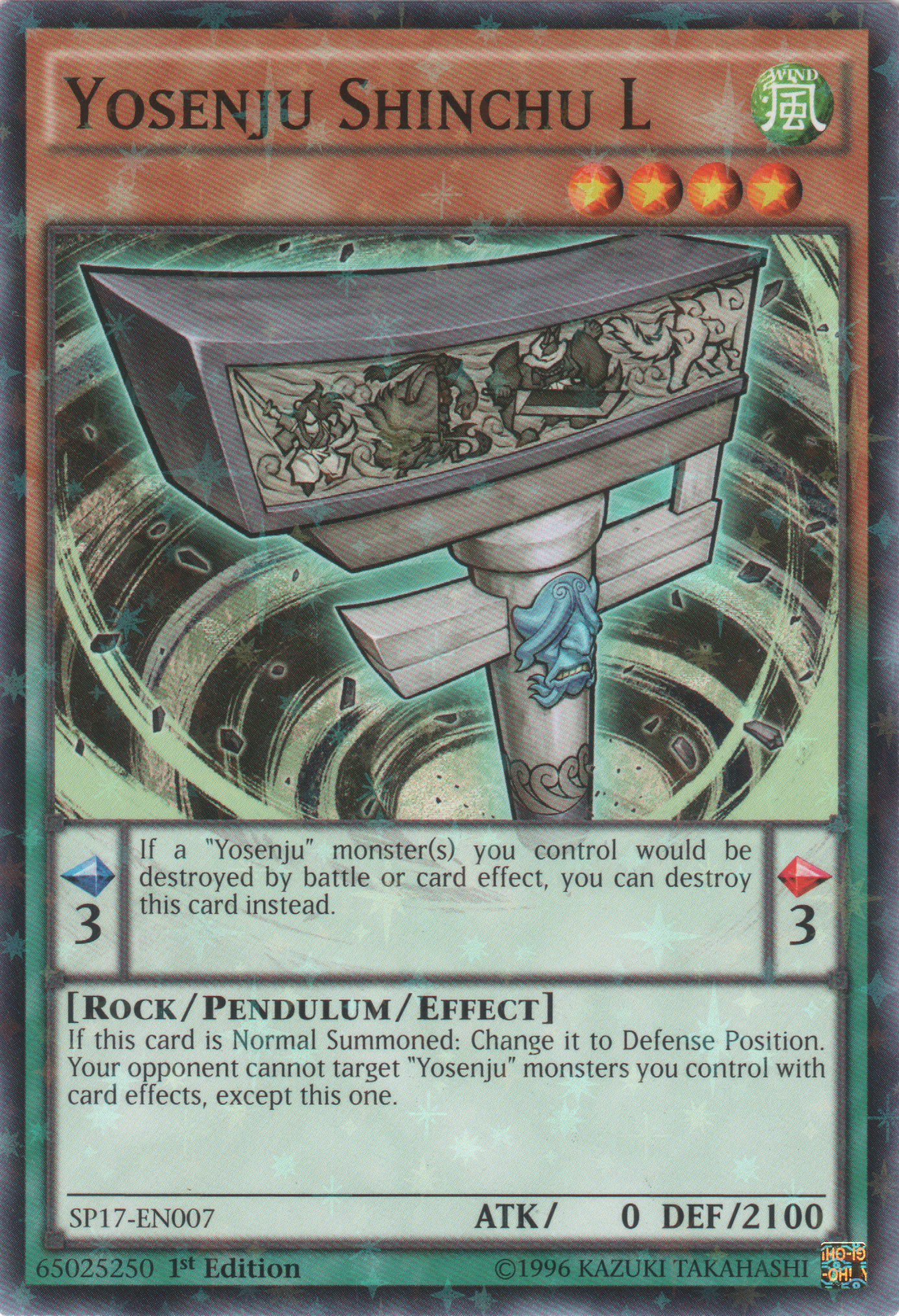 Yosenju Shinchu L (Starfoil) [SP17-EN007] Starfoil Rare | Jomio and Rueliete's Cards and Comics