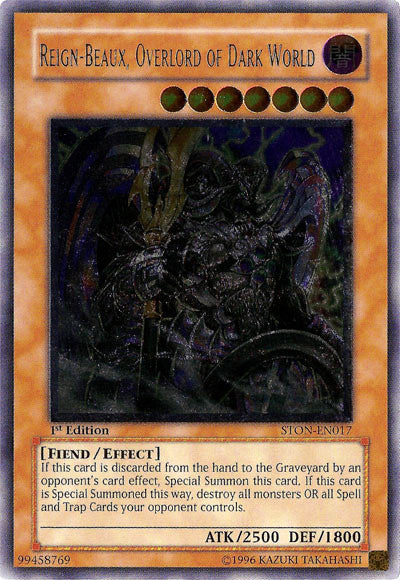 Reign-Beaux, Overlord of Dark World (UTR) [STON-EN017] Ultimate Rare | Jomio and Rueliete's Cards and Comics