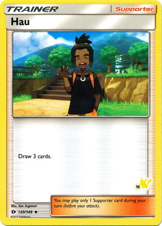 Hau (120/149) (Pikachu Stamp #13) [Battle Academy 2020] | Jomio and Rueliete's Cards and Comics