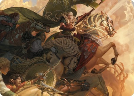 Marshal's Anthem Art Card [The Lord of the Rings: Tales of Middle-earth Art Series] | Jomio and Rueliete's Cards and Comics