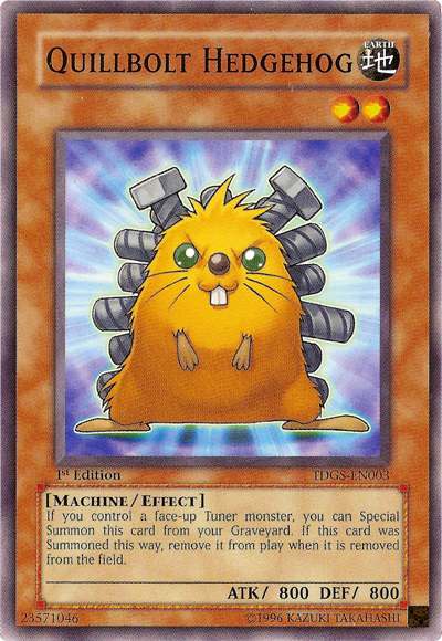 Quillbolt Hedgehog [TDGS-EN003] Common | Jomio and Rueliete's Cards and Comics