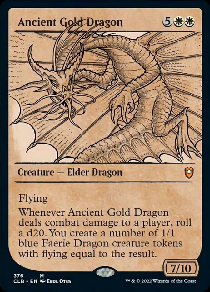 Ancient Gold Dragon (Showcase) [Commander Legends: Battle for Baldur's Gate] | Jomio and Rueliete's Cards and Comics