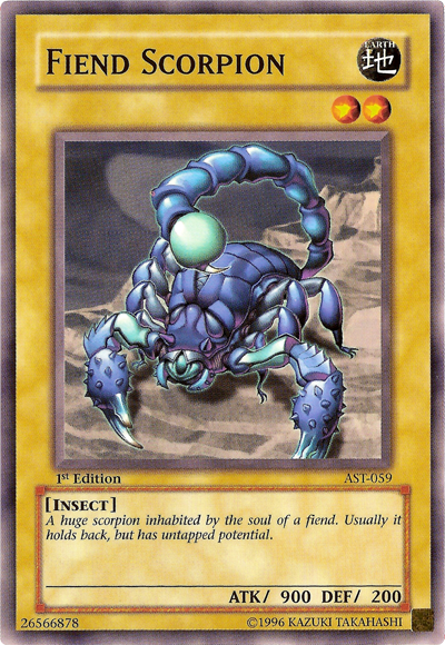 Fiend Scorpion [AST-059] Common | Jomio and Rueliete's Cards and Comics
