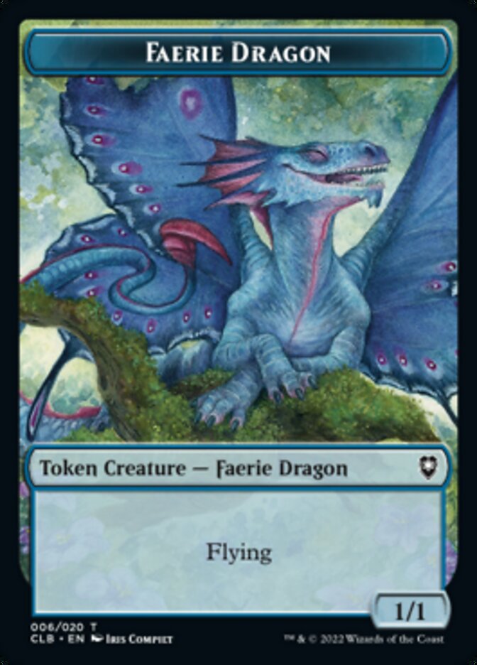 Faerie Dragon Token [Commander Legends: Battle for Baldur's Gate Tokens] | Jomio and Rueliete's Cards and Comics