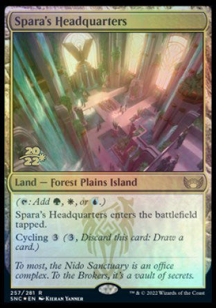 Spara's Headquarters [Streets of New Capenna Prerelease Promos] | Jomio and Rueliete's Cards and Comics