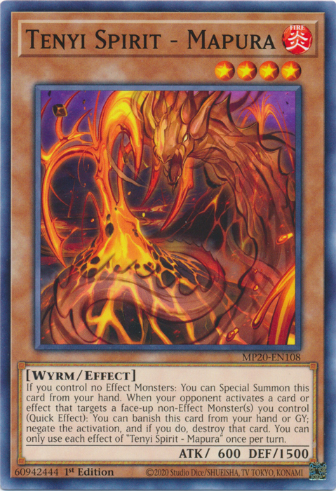 Tenyi Spirit - Mapura [MP20-EN108] Common | Jomio and Rueliete's Cards and Comics