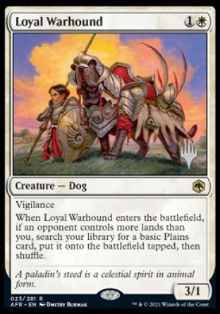 Loyal Warhound (Promo Pack) [Dungeons & Dragons: Adventures in the Forgotten Realms Promos] | Jomio and Rueliete's Cards and Comics