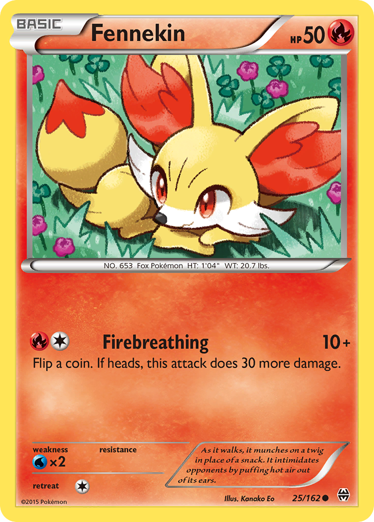 Fennekin (25/162) [XY: BREAKthrough] | Jomio and Rueliete's Cards and Comics