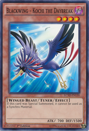 Blackwing - Kochi the Daybreak [LC5D-EN130] Common | Jomio and Rueliete's Cards and Comics