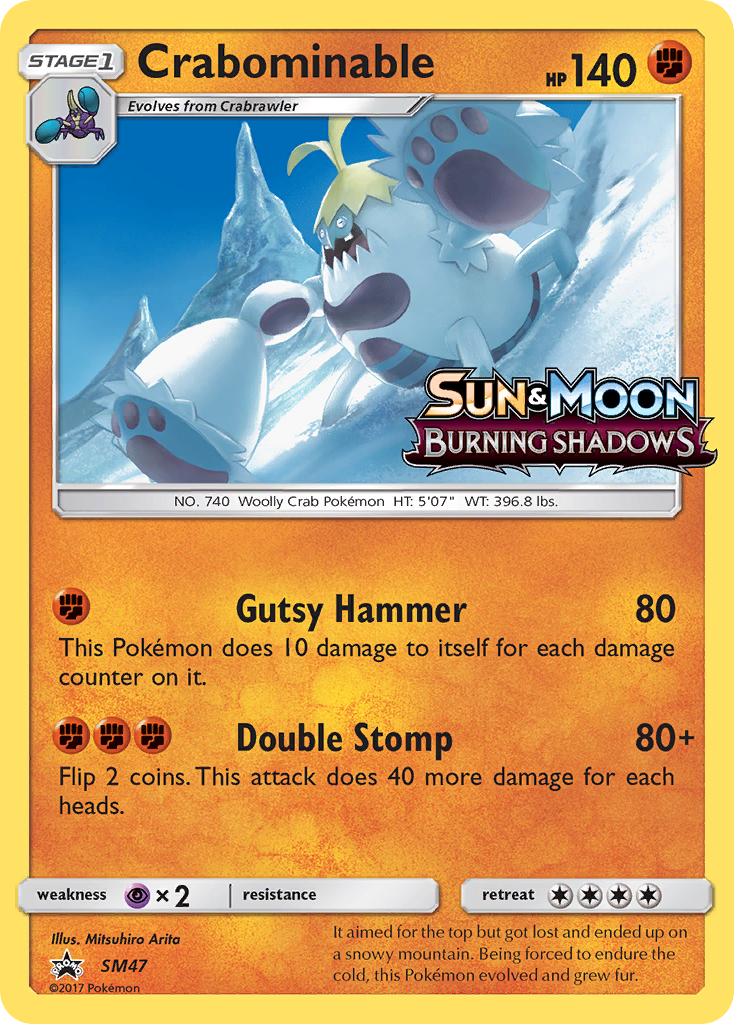 Crabominable (SM47) [Sun & Moon: Black Star Promos] | Jomio and Rueliete's Cards and Comics