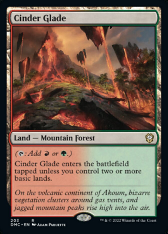 Cinder Glade [Dominaria United Commander] | Jomio and Rueliete's Cards and Comics