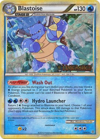 Blastoise (13/95) (Prerelease Promo) [HeartGold & SoulSilver: Black Star Promos] | Jomio and Rueliete's Cards and Comics