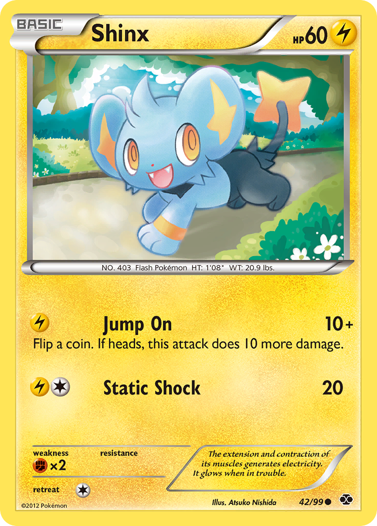 Shinx (42/99) [Black & White: Next Destinies] | Jomio and Rueliete's Cards and Comics