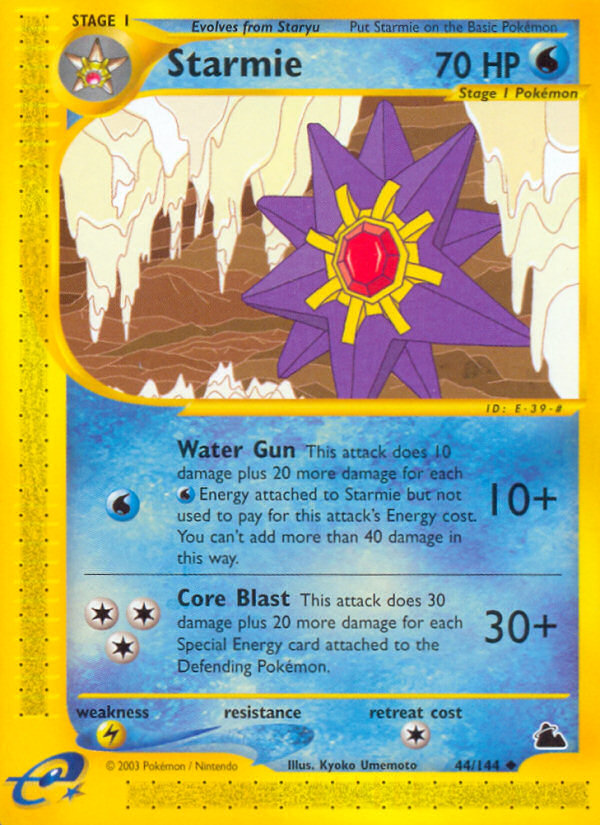 Starmie (44/144) [Skyridge] | Jomio and Rueliete's Cards and Comics