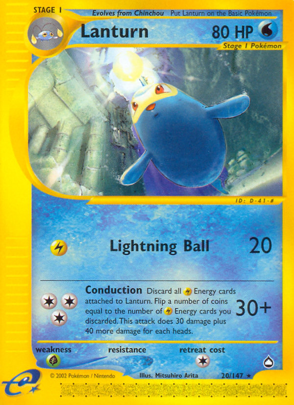 Lanturn (20/147) [Aquapolis] | Jomio and Rueliete's Cards and Comics