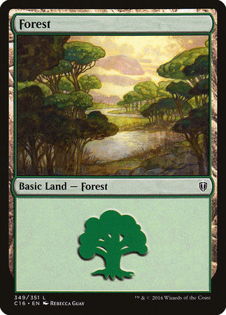 Forest (349) [Commander 2016] | Jomio and Rueliete's Cards and Comics