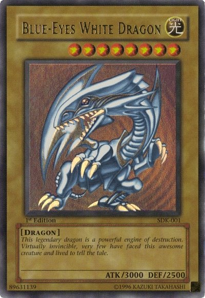 Blue-Eyes White Dragon [SDK-001] Ultra Rare | Jomio and Rueliete's Cards and Comics