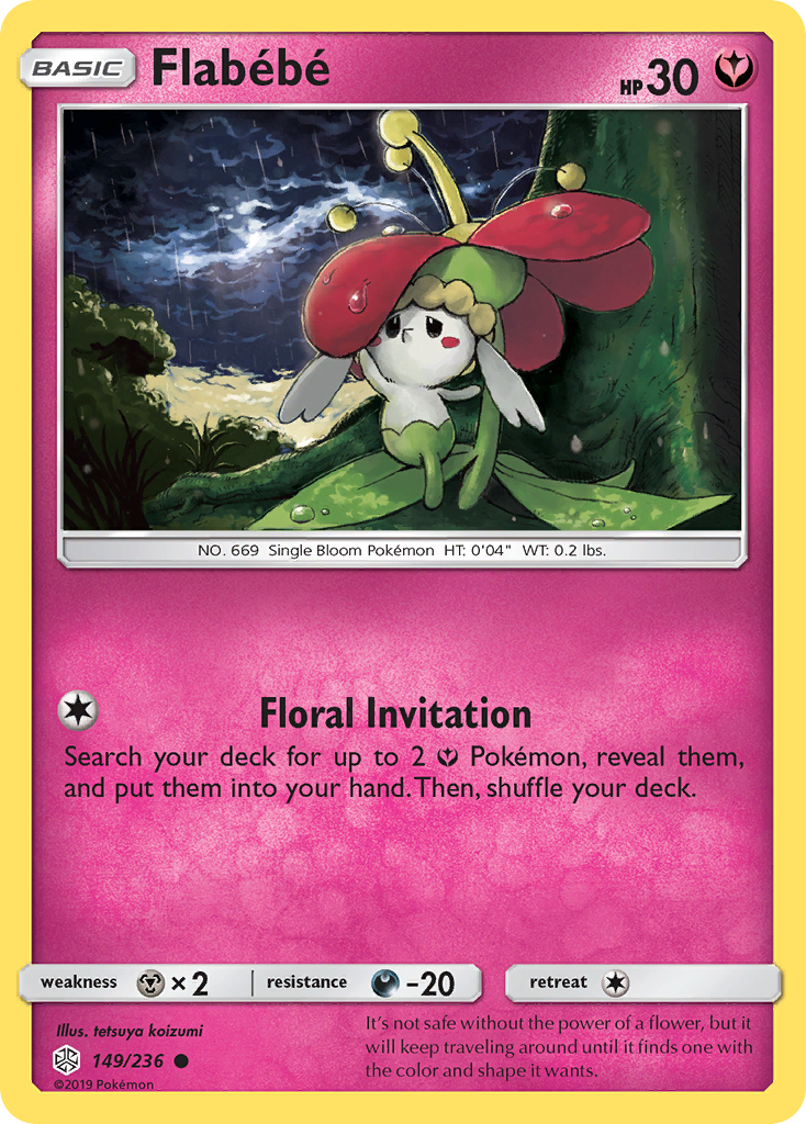 Flabebe (149/236) [Sun & Moon: Cosmic Eclipse] | Jomio and Rueliete's Cards and Comics