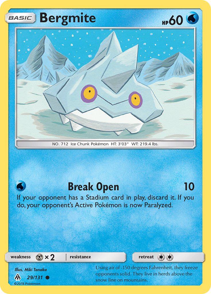 Bergmite (29/131) [Sun & Moon: Forbidden Light] | Jomio and Rueliete's Cards and Comics