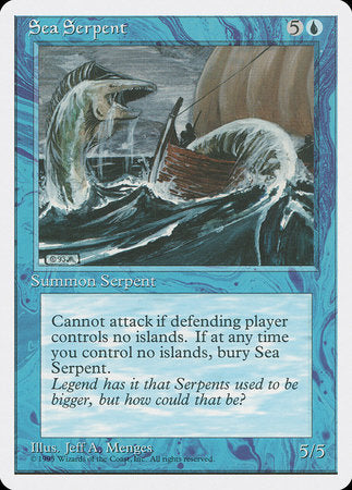 Sea Serpent [Fourth Edition] | Jomio and Rueliete's Cards and Comics