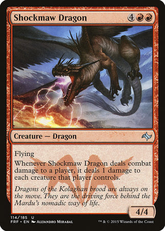 Shockmaw Dragon [Fate Reforged] | Jomio and Rueliete's Cards and Comics