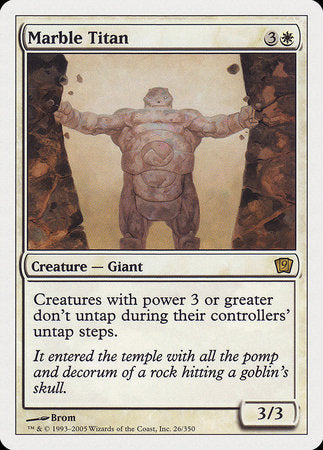 Marble Titan [Ninth Edition] | Jomio and Rueliete's Cards and Comics