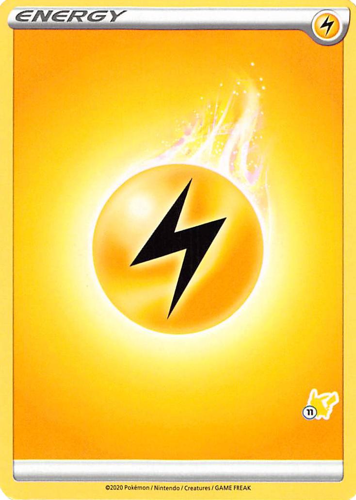 Lightning Energy (Pikachu Stamp #11) [Battle Academy 2022] | Jomio and Rueliete's Cards and Comics