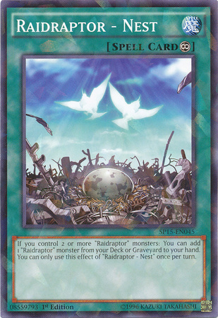 Raidraptor - Nest [SP15-EN045] Shatterfoil Rare | Jomio and Rueliete's Cards and Comics