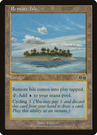 Remote Isle [Urza's Saga] | Jomio and Rueliete's Cards and Comics