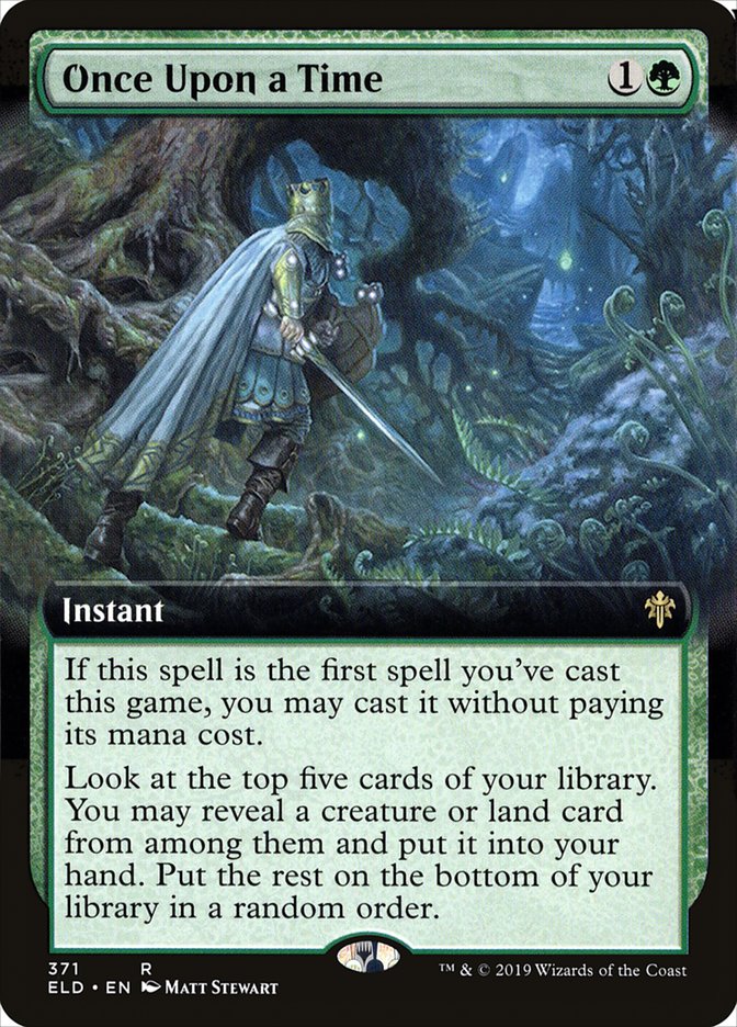 Once Upon a Time (Extended Art) [Throne of Eldraine] | Jomio and Rueliete's Cards and Comics