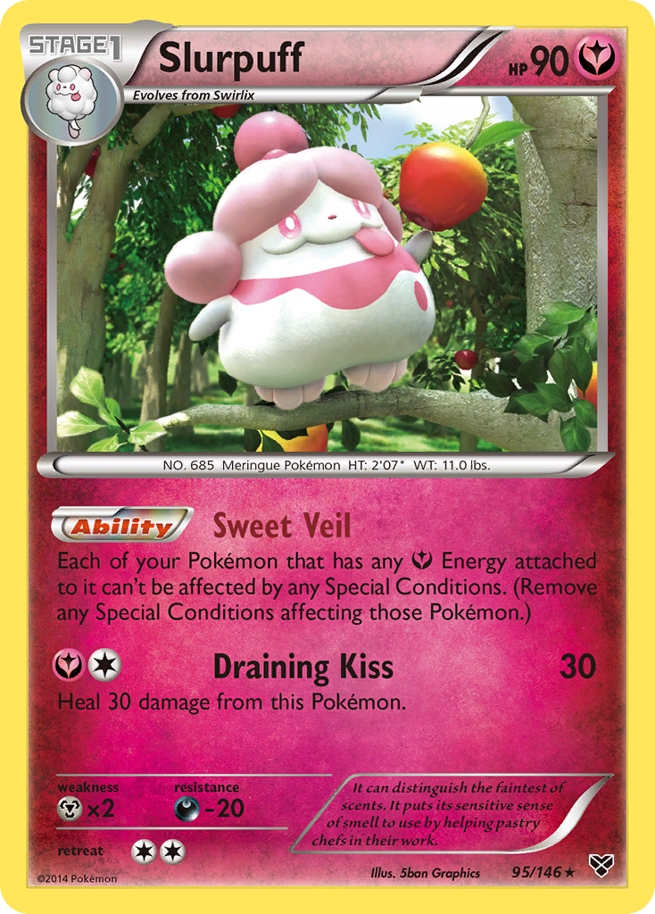 Slurpuff (95/146) [XY: Base Set] | Jomio and Rueliete's Cards and Comics