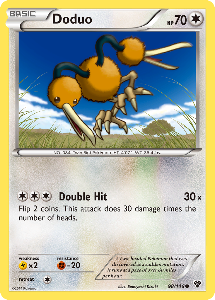 Doduo (98/146) [XY: Base Set] | Jomio and Rueliete's Cards and Comics