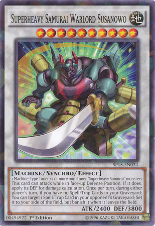 Superheavy Samurai Warlord Susanowo [SP15-EN034] Shatterfoil Rare | Jomio and Rueliete's Cards and Comics