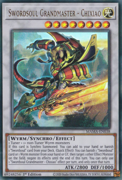 Swordsoul Grandmaster - Chixiao [MAMA-EN038] Ultra Rare | Jomio and Rueliete's Cards and Comics