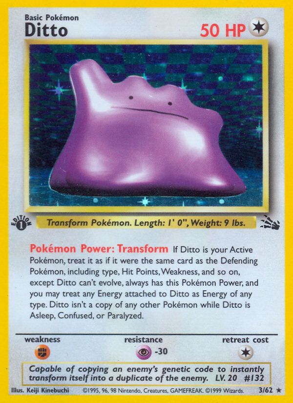 Ditto (3/62) [Fossil 1st Edition] | Jomio and Rueliete's Cards and Comics