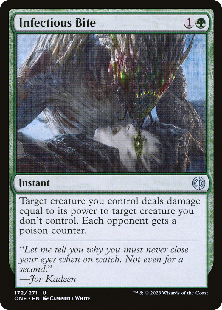 Infectious Bite [Phyrexia: All Will Be One] | Jomio and Rueliete's Cards and Comics